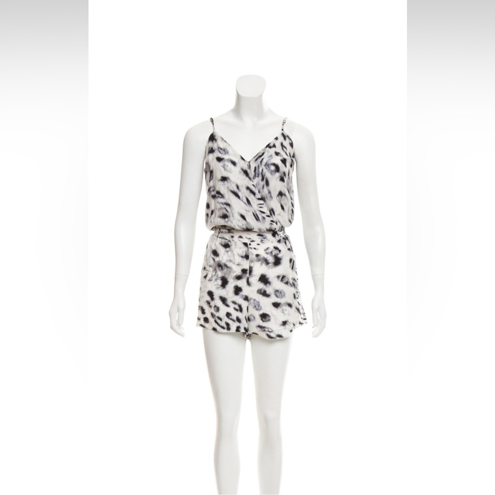 Parker Silk Printed Romper Size M